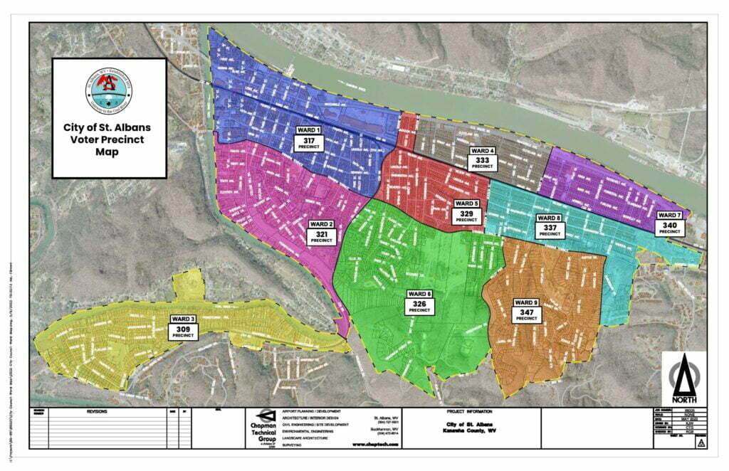 2022 City of St. Albans Voter Precinct Map