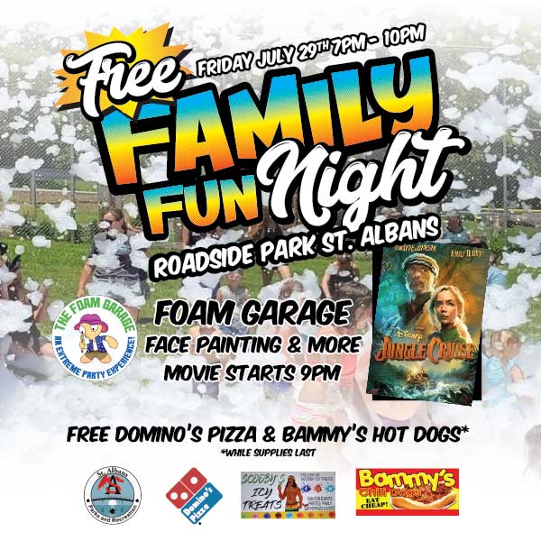 Free Family Fun Night at Roadside Park - July 29th