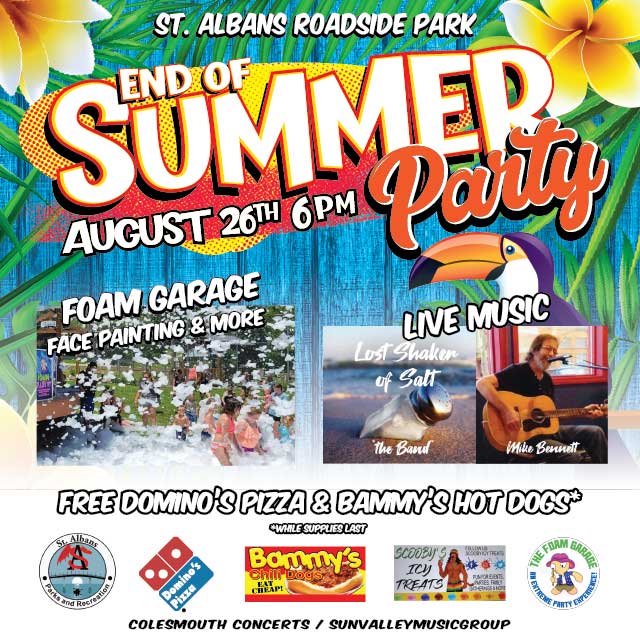 End of Summer Party at Roadside Park City of St. Albans, WV