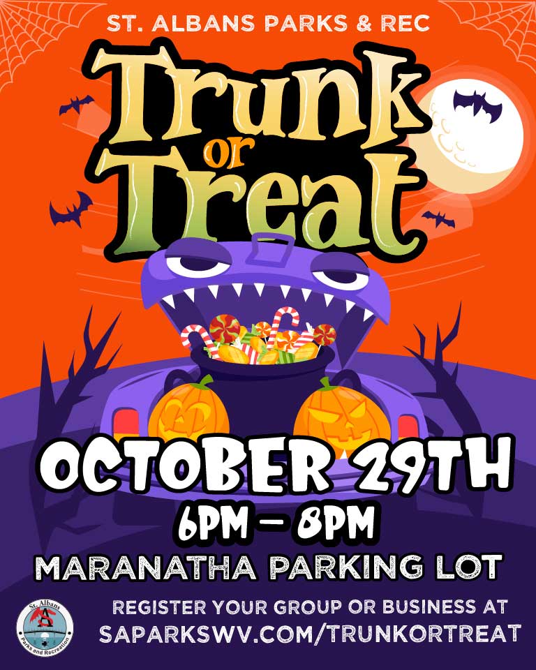 Trunk or Treat in St. Albans October 29th 6pm - 8pm - Maranatha Fellowship in St. Albans