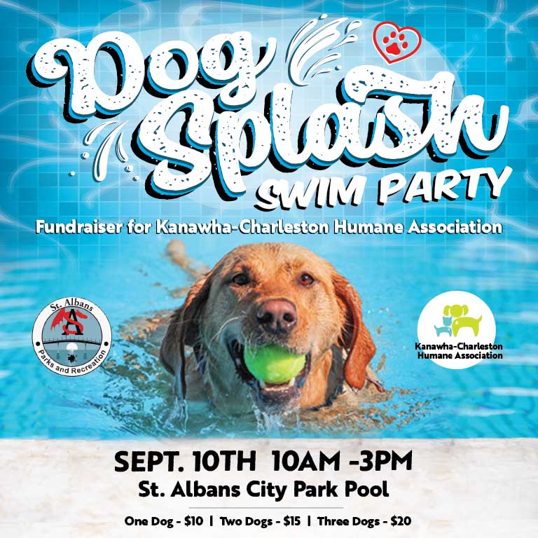 Dog Splash Swim Party - St. Albans City Park Pool
