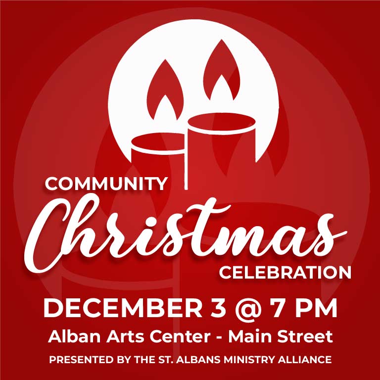 St. Albans Community Christmas Celebration December 3 at 7 PM