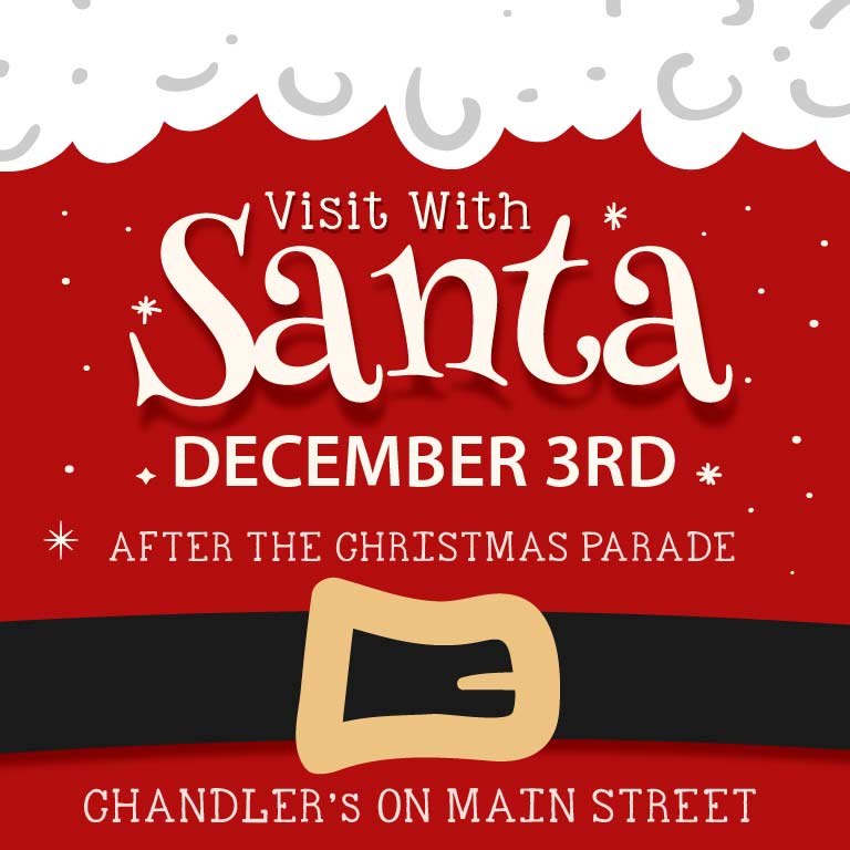 A Visit with Santa After St. Albans Christmas Parade at Chandler's Floor & Wall Coverings on Main Street