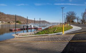 Kenny Sutton Landing - The newly renovated boat launch and ramp at Roadside Park in St. Albans, WV