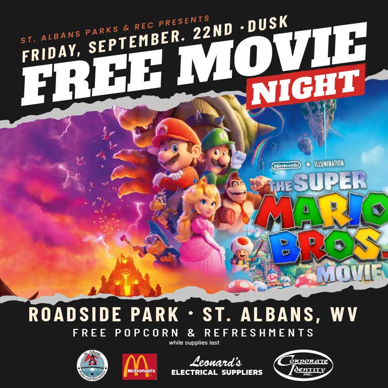 FREE Merchant Movie: Super Mario Bros - City of Washington, Iowa