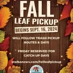 2024 fall leaf pickup schedule