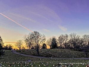 Cunningham Memorial Annual Candle Lighting Event - December 6th - Dusk - Photo Courtesy of Lisa Downey Bennett