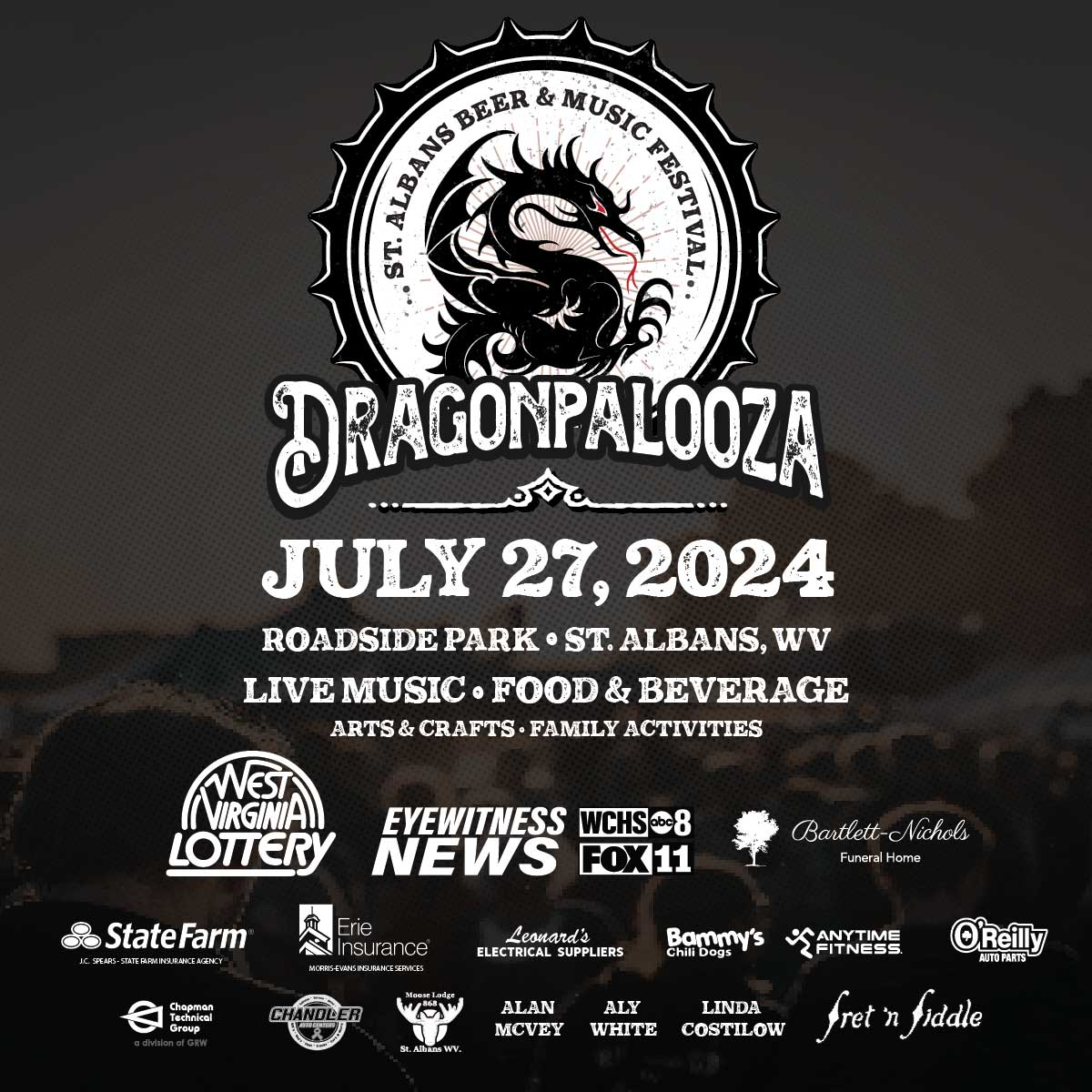 Dragonpalooza-St. AlbansBeer & Music Festival - July 27, 2024 - Roadside Park