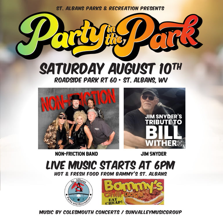 Party in the Park - Roadside Park - August 10th - 6pm