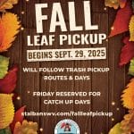 2025 fall leaf pickup schedule