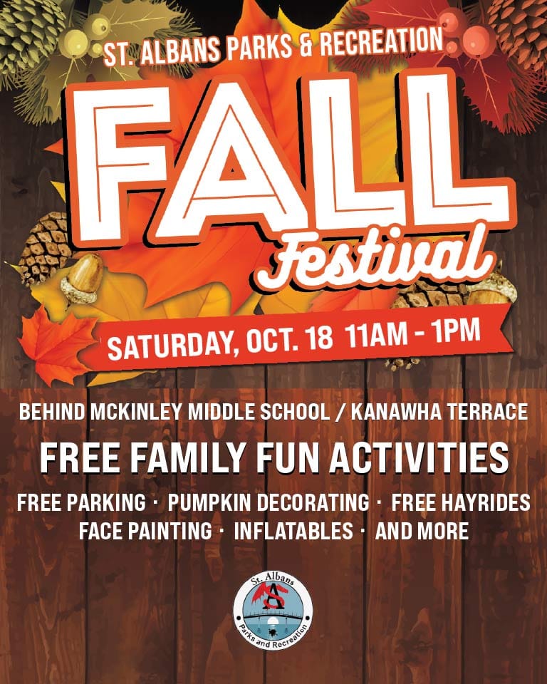 Free Family Fall Festival at St. Albans City Park - October 18, 2025 - 11am 1pm