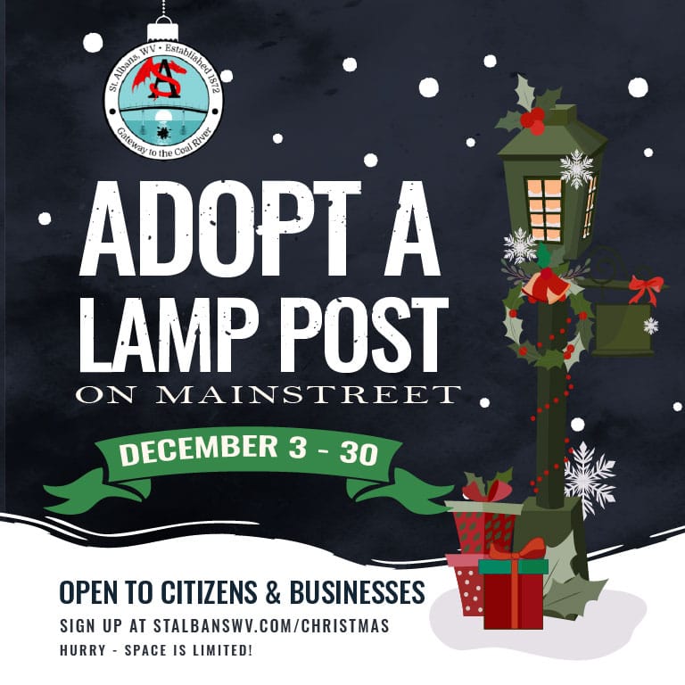 Join St. Albans’ Christmas Lamp Post Decoration Initiative! Decorate Main Street with holiday cheer. Setup by Dec 3, on display through Dec 30. Sign up today!