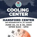 Cooling Center Open at Hansford Center - June 23 - 25, 2025
