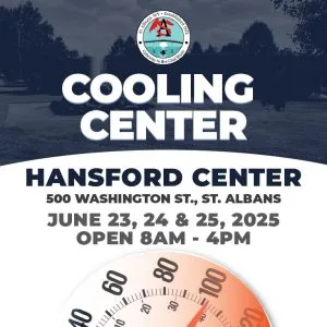 Cooling Center Open at Hansford Center - June 23 - 25, 2025