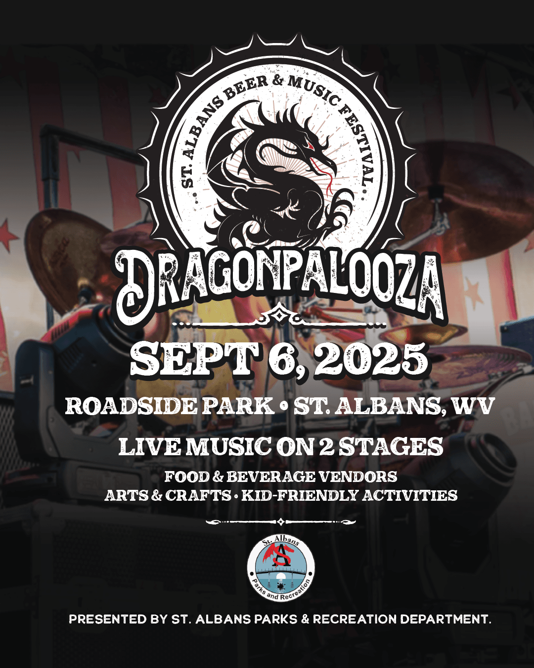 dragonpalooza 2025 at Roadside Park, September 6, 2025 4pm - 10pm