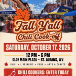 Fall Y'all Chili Cook-off - St. Albans, WV - October 17, 2026 - 12pm - 6pm