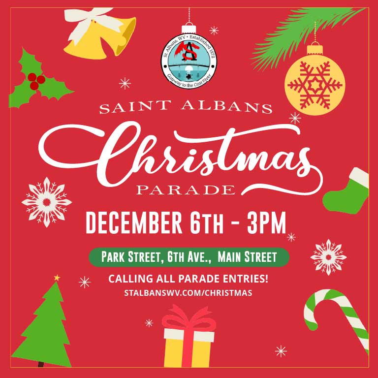 2025 St. Albans Christmas Parade - December 6 - 3pm -