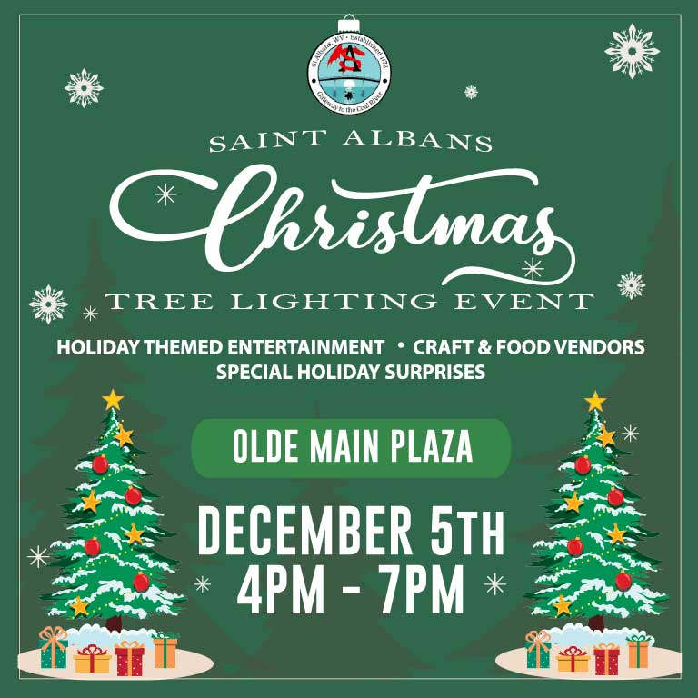 Join us for the St. Albans Christmas Tree Lighting on Main Street on Dec 5 4pm - 7pm! Enjoy holiday cheer, seasonal entertainment, Christmas Market, and the tree lighting countdown. Free event!