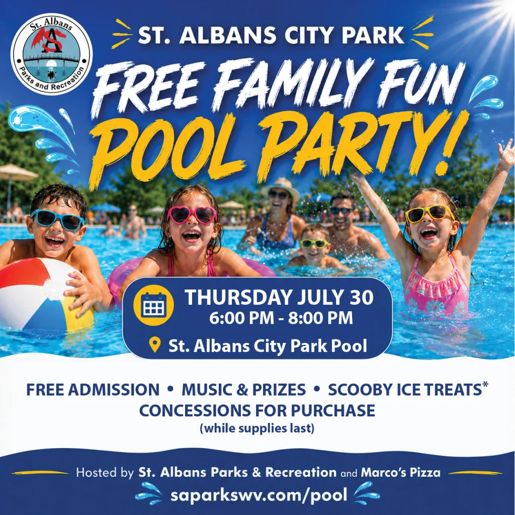 Free Family Pool Party at St. Albans City Park Pool