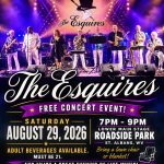 The Esquires – Live at Roadside Park Date: Saturday, August 29, 2026