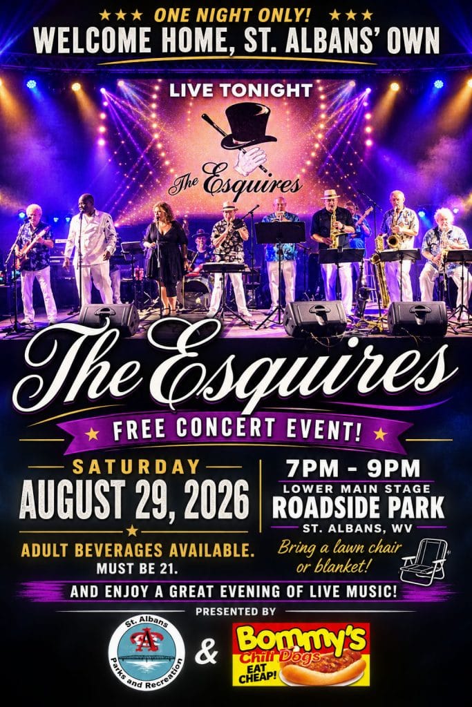 The Esquires – Live at Roadside Park Date: Saturday, August 29, 2026