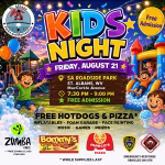 Free Kids Night at Roadside Park - August 21, 2026 - 7:30pm - 9:00pm