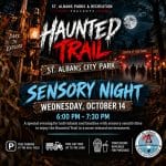 Haunted Trail Sensory Night Poster